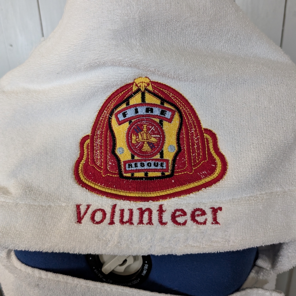 Kids White Volunteer Firefighter Jacket